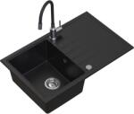 Ruvetti Maxi+ chiuveta cu baterie negru/oțel LP_3200-MX7950BC_W (LP3200MX7950BCW)