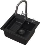 Ruvetti Frigo chiuveta cu baterie și accesorii negru/oțel LP_3200-FR4945BC_W (LP3200FR4945BCW)
