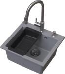 Ruvetti Frigo chiuveta cu baterie și accesorii gri/oțel LP_3200-FR4945GR_W (LP3200FR4945GRW)