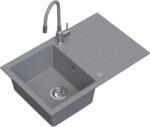 Ruvetti Maxi+ chiuveta cu baterie gri/oțel LP_3200-MX7950GR_W (LP3200MX7950GRW)