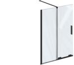RAVAK Roll paravan cadă 110 cm două piese negru mat/sticlă transparentă X786D0300Z1 (X786D0300Z1)