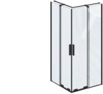 RAVAK Roll cabină de duș 80x80 cm pătrat negru mat/sticlă transparentă X14V40300Z1 (X14V40300Z1)