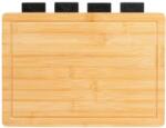 Vilde 5 darabos konyhai vágódeszka készlet, Vilde, műanyag, bambusz, 29, 5x21, 5cm, 33x23, 5x4cm (VD-259726)