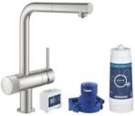 GROHE Смесител GROHE Blue Pure Minta с L - чучур и изтеглящ се душ (30382DC0)