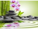 Blueback MAT tapéta, bazalt kövek, orchideák, bambusz, zen, 300 x 200 cm (BBIMG2411)