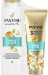 Pantene Csomag: Pantene Pro-V Aqualight sampon, 400 ml + 3 Minute Miracle balzsam vékonyszálú hajra, 220 ml