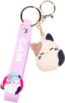SQM-FIZZ Squishmallows FIZZ Breloc pentru chei - Pisica Cam (SL350106)