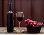 MÉDIA Média Kompozíció 58 Bor, szőlő, boros üveg mintás öntapadó és mosható fali tapéta, 270 x 200 cm (FOTOTAP3478)