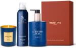 Routine Paris Ajándékszett La Routine de Qi, Routine Paris, tusfürdő hab 200 ml + kéz- és testápoló tej 300 ml + klasszikus gyertya 165 g