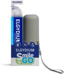 ELGYDIUM csomag, 75 ml fogkrém plakk ellen + érzékeny fogakra való fogkefe + műanyag fogkefetartó