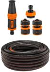 NEO TOOLS Kerti tömlő, csavarodásgátló, 6 rétegű, 30 m, fúvókával és 3 tartozékkal, 1/2", NEO (320199)