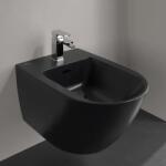 Villeroy & Boch Bideu suspendat, cu CeramicPlus, negru mat (Matt Black), Villeroy & Boch Antao 541100R7 541100R7 (541100R7)