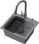 Ruvetti Frigo mosogató csapteleppel és tartozékokkal szürke/acél LP_3200-FR4945GR_W (LP3200FR4945GRW)