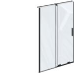 RAVAK Roll zuhanyajtók 110 cm tolható fekete matt/átlátszó üveg X08VD0300Z1 (X08VD0300Z1)