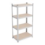 Relaxdays Rafturi galvanizate pentru sarcini grele cu 4 niveluri (10135223) Raft