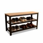 Relaxdays Banchetă pentru pantofi cu 2 rafturi pentru pantofi (10144177) Pantofar