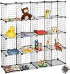 Relaxdays Sistem de rafturi modulare cu 16 cuburi 35 x 35 cm, Relaxdays (10032893) Raft
