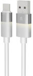 AVAX CB313 GLOWY 18W USB-A - USB-C gyorstöltő kábel, fehér - 2m (AVAX CB313) - mzona