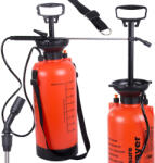 VERK GROUP Pulverizator de grădină manual cu presiune, lance lungă, 8 litri, cu bretea de umăr (11429_8L) Pulverizator