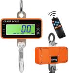 VERK GROUP Cântar cu cârlig pentru macara, capacitate 500 kg, afișaj LCD și telecomandă (17146)