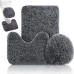 Verk Group Set de covorașe pentru baie, 3 piese, anti-alunecare și cu uscare rapidă (27602) Covor baie