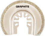 GRAPHITE Ferăstrăul semi rotund HCS pentru ceramică, cu diametrul de 65 mm, acoperire galvanică cu praf de diamant (56H063) Panza fierastrau