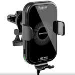 OBAL:ME Szellőzőre helyezhető autós tartó, wireless töltés, 15W, fekete, OBAL: ME GravCharger (OMWGCH01)