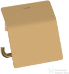Hansgrohe ADDSTORIS S fedeles WC papír tartó, szálcsiszolt bronz 41783140 (41783140)