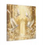 Vallásos kép Szentlélek Galambok a paradicsom kapujában art deco stílus 80x80 (SAC770)