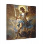  Vallásos kép Mihály Arkangyal diadalmaskodik a fenevad felett, mint az olajfestmény 80x80 (SAC2168)