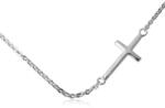 Denai Ezüst lánc 40 cm ezüst 925 oldalkereszt 2, 5 cm kereszt (NS1173-2)