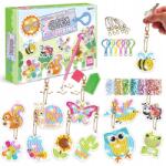  Gyémánt hímzés Mozaik 5D Gyémánt medálok Kulcstartók Állatok Ajándék (ida 45104)