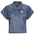 adidas Rövid ujjú galléros pólók Stadium 3-Stripes Tennis Inspired Jacquard Polo Shirt T-Shirt Kék EU M