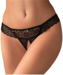 Obsessive Shibu nyitott csipkés bugyi fekete