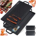  Grill főzőlap Grillező Sütő Öntöttvas Kétoldalas Vilde 50, 5x23, 5cm (5904316487836)