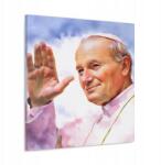  II. János Pál Pápa Vászonkép Károly Wojtyla 3 mint akvarell 80x80 (SAC159)