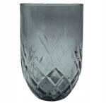  Dekoratív üvegpohár 250 ml fekete (Szklanka ozdobna dekoracyjna)