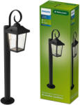 Philips Buzzard LED kültéri kerti lámpa, E27, oszlop alakú, 75 cm-es, IP44, fekete (8721103105035)