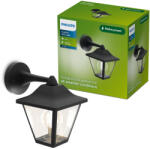 Philips Kerti fali lámpa, kültéri LED homlokzati lámpa, E27, LANTERN, IP44, fekete, Juli Philips (8721103104977)