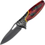 HARAHU DV-39384 Outdoor összecsukható kés - Piros/Fekete KP39384