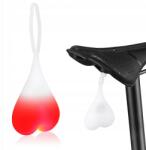  LED-es Kerékpár Lámpa Hátulra Szív Szilikon Tojás Alakú Vízálló Nyereg Alá (DKD-032)