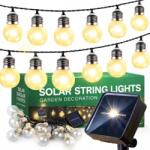 Focla Napelemes Kerti Füzér 30 Led 11m Napelemes Lámpák Kert Erkély Pavilon (FOCLA_lampki solarne b.ciepłe 30LED)