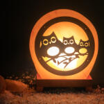  Himalája Sólámpa - BAGOLY CSALÁD korong forma (SLK-BAGOLY)