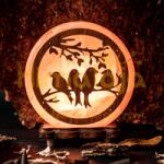  Himalája Sólámpa - MADARAK korong forma (SLK-MAD)