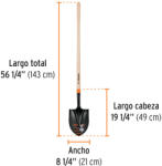 Truper Ásó-lapát 21x30cm Truper T-2000 (PRL-P)