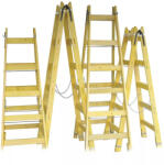 Nettfesték Festőlétra fa 5 fokos, erősített