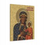  Vallásos vászonkép Szűz Mária Czestochowska ikon arany háttér 70x50 (SAC167)