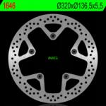 NG Féktárcsa Hátulsó Bmw K 1600GT '10-'22 (320X136, 5X55MM) (5X10, 5MM)