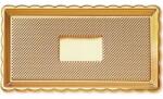 ALCAS Szolgálótálca arany SZENT MEDORO 15x35 cm - ALCAS (018.3)