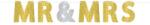 Amscan Girlanda MR and MRS esküvőre, 365 × 17, 7 cm - Amscan (120240)